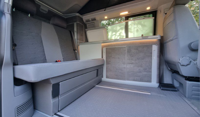 VW California Ocean for hire - Seating Area Alt view