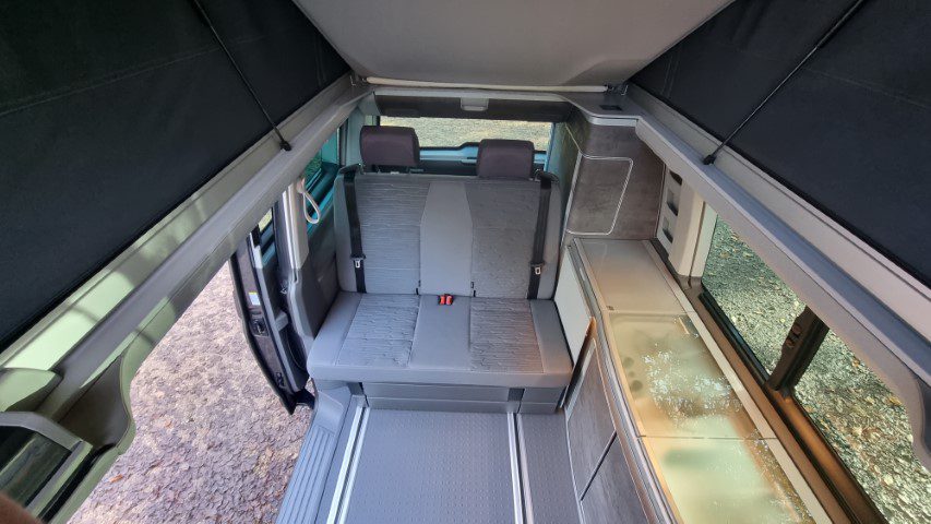 VW California Ocean for hire - Seating Area